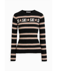 Autumn Cashmere - Women's Jacquard Knit Crew Neck Sweater
