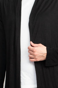 Anne Rose - Open Front Long Sleeve Cardigan