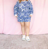 Baevely By Wellmade - Floral Sherpa Pullover Top