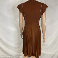 A.L.C. - Pleated Grommet Detail Dress