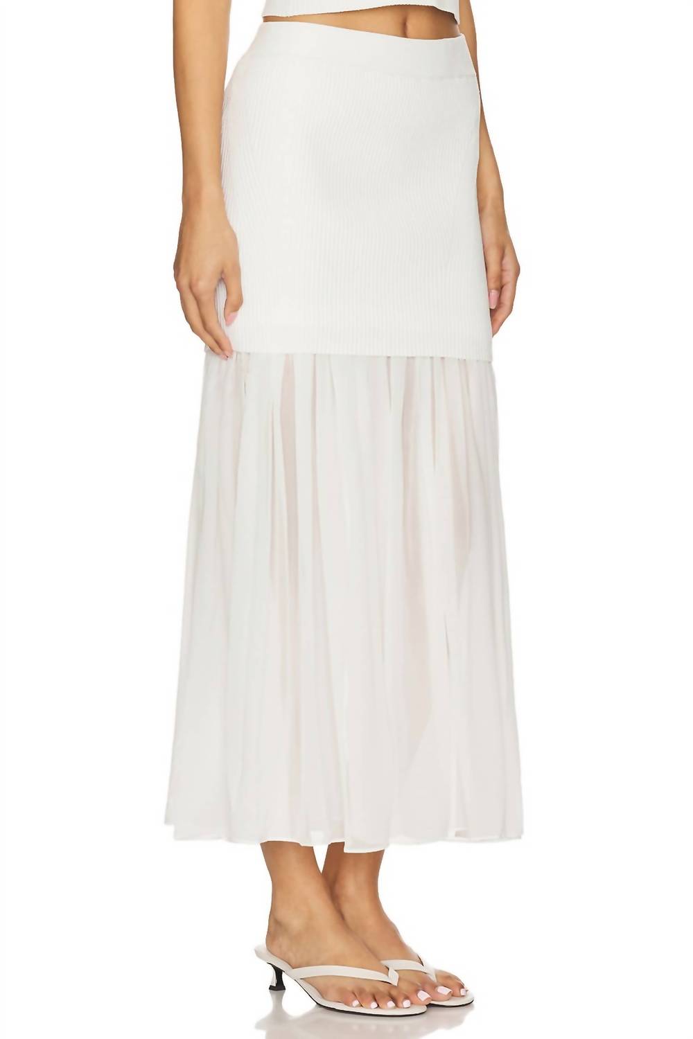 A.L.C. Hayden Maxi Skirt in pearl - women's skirt - view 4