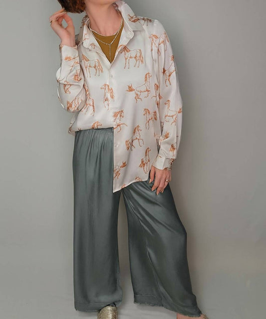 Skies Are Blue - Western Button-up