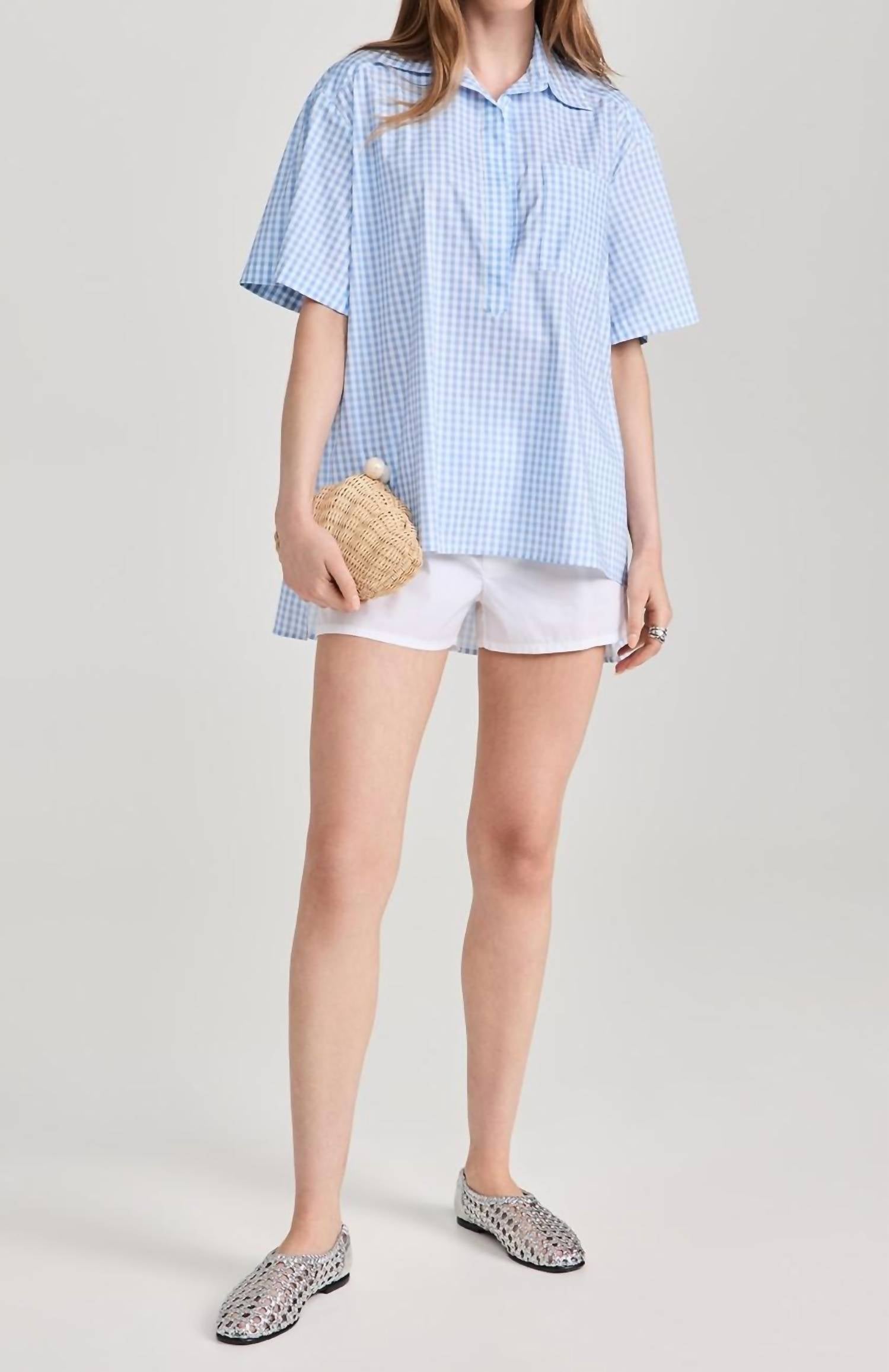 Caroline Constas - Missa Open Placket Pullover Top