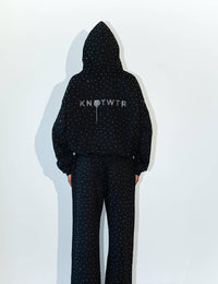 Knotwtr - Women's Rhinestone Baggy Sweatpants