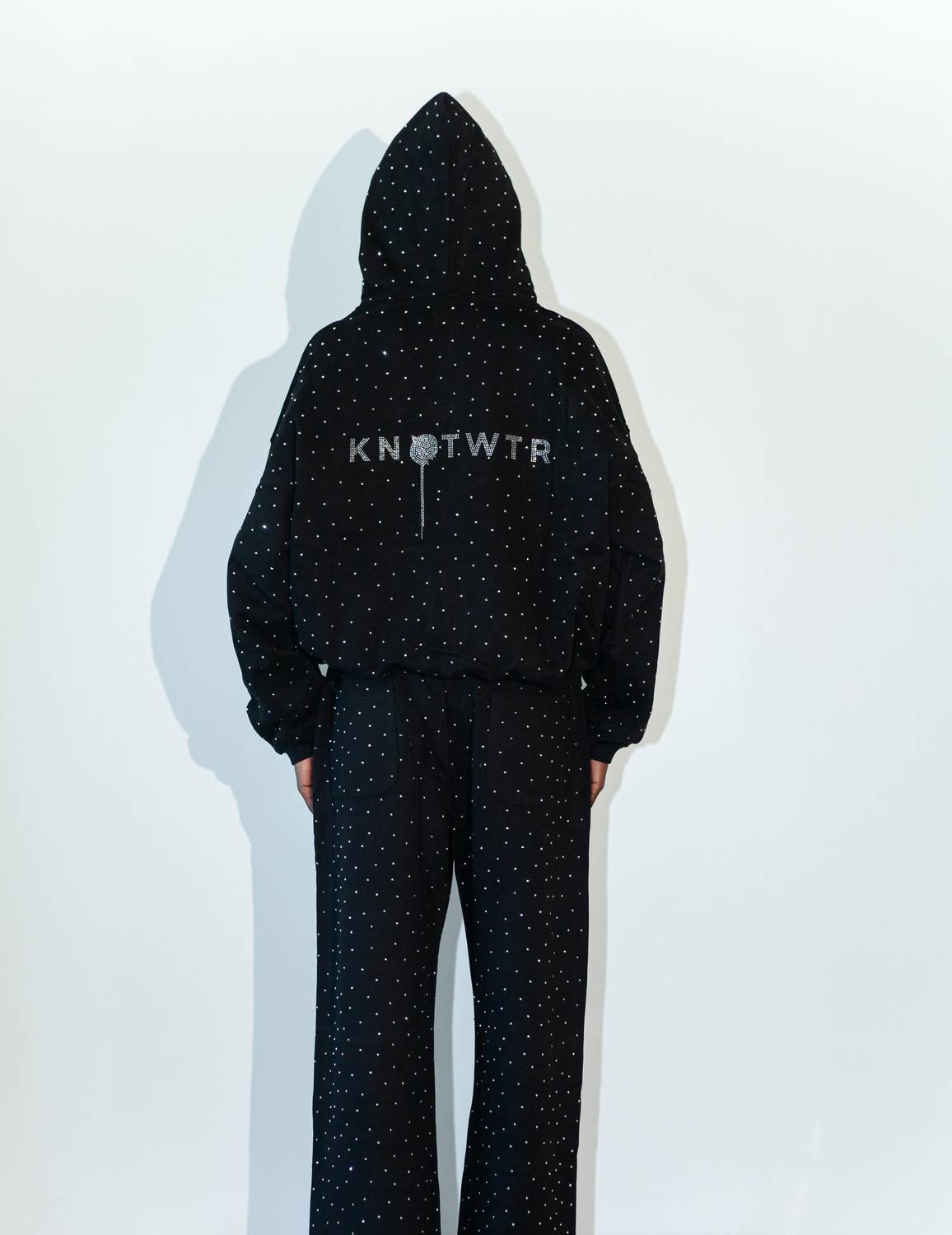 Knotwtr - Women's Rhinestone Baggy Sweatpants
