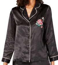 Thalia Sodi - Women's Embroidered Long Sleeve Pajama Top