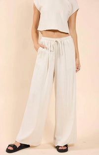 Sadie & Sage - Sugarloaf Elastic Waist Pants With Lining