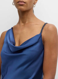 Sachin & Babi - Lucy Beaded Cowl-neck Gown