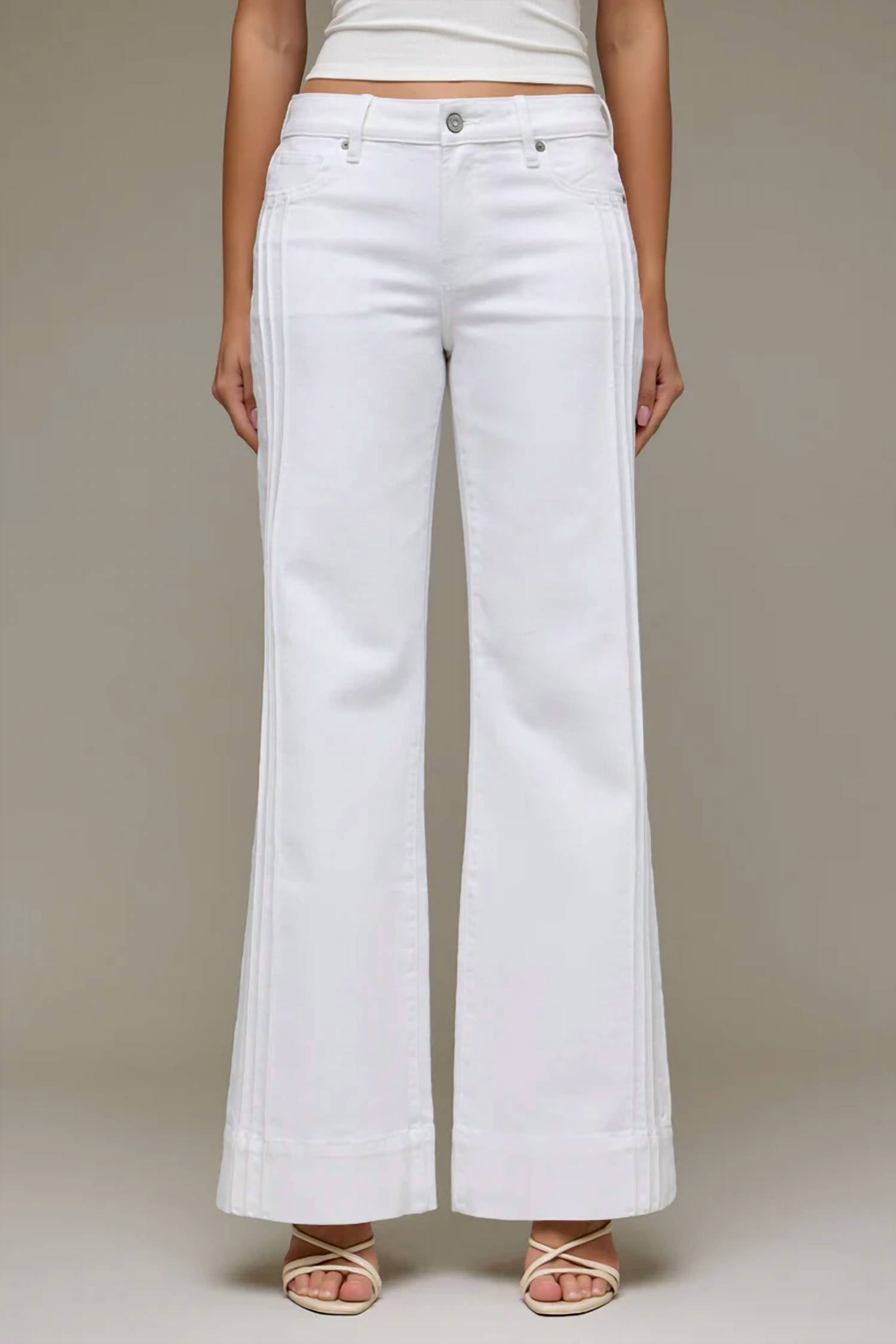 Hidden - Happi Pintuck Mid Rise Jean