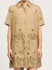 Current Air - Eyelet Mini Dress
