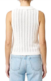 Central Park West - Women's Francie Mesh Stitch Sleeveless Vest