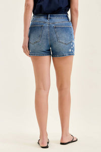 Judy Blue - High Rise Slim Short With Star Splatter