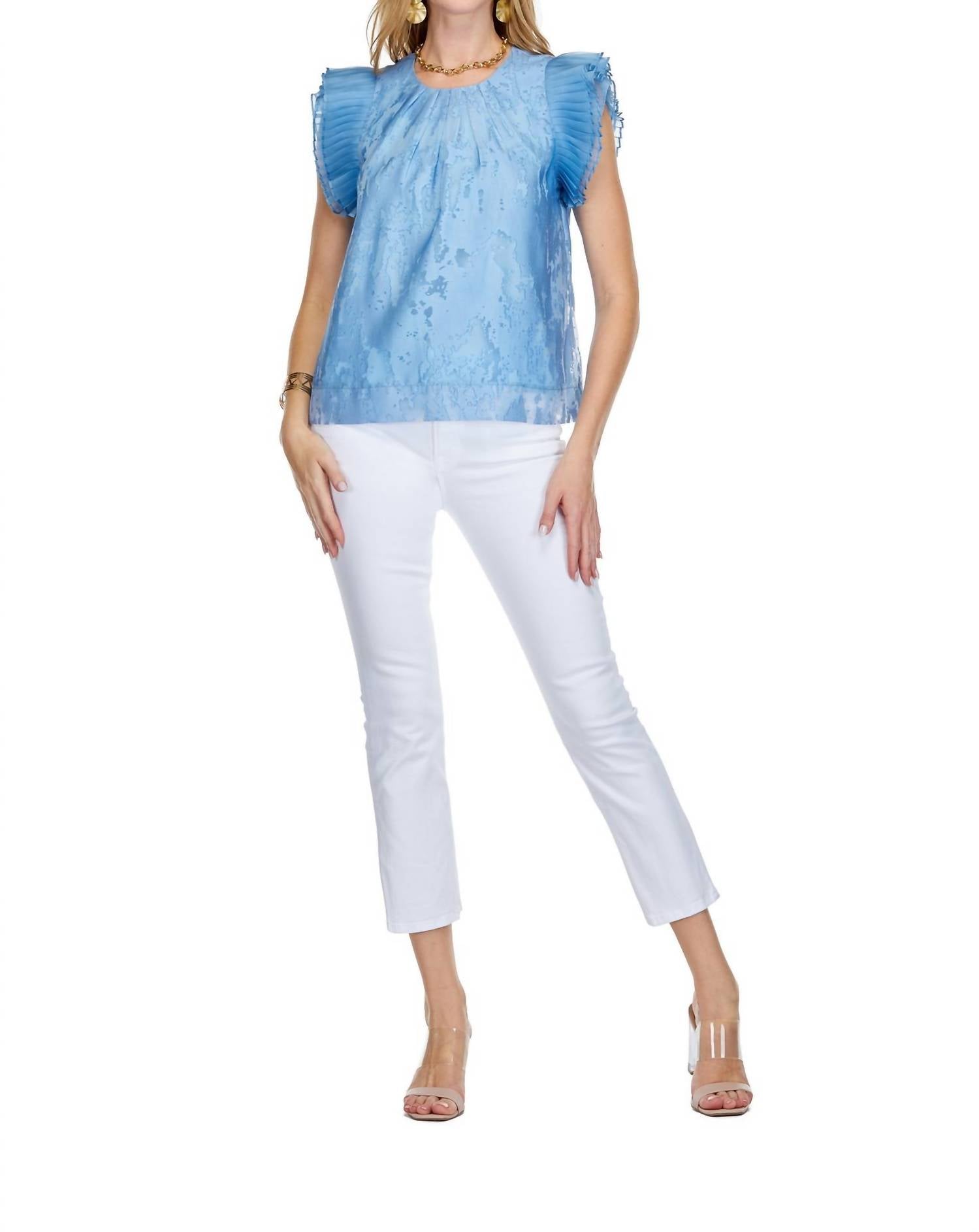 Jade Melody Tam - Pleaty Shell Top