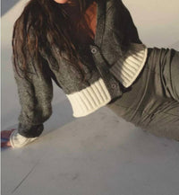 Elan - Logan Color Block Cardigan