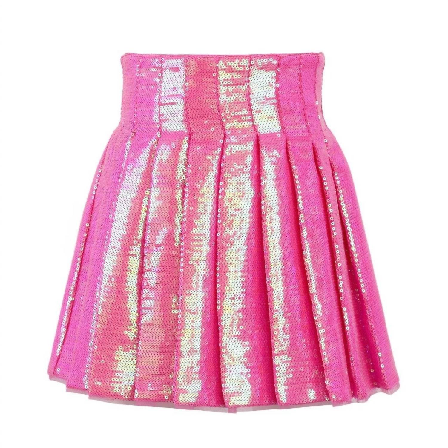 Lola + The Boys - Girls' Shimmer Sequin Skirt