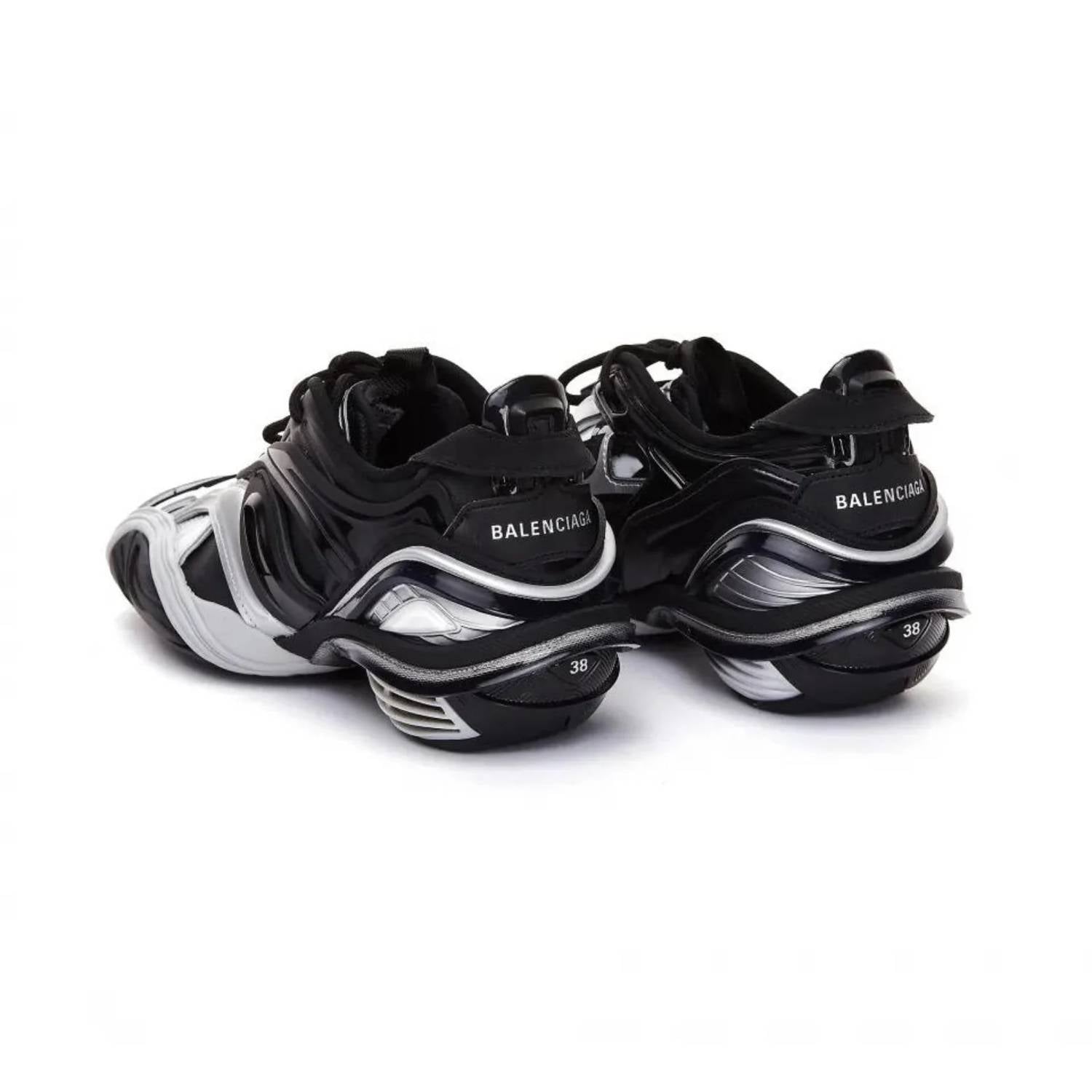 Balenciaga - Women's Tyrex Logo-print Metallic Rubber Shoes