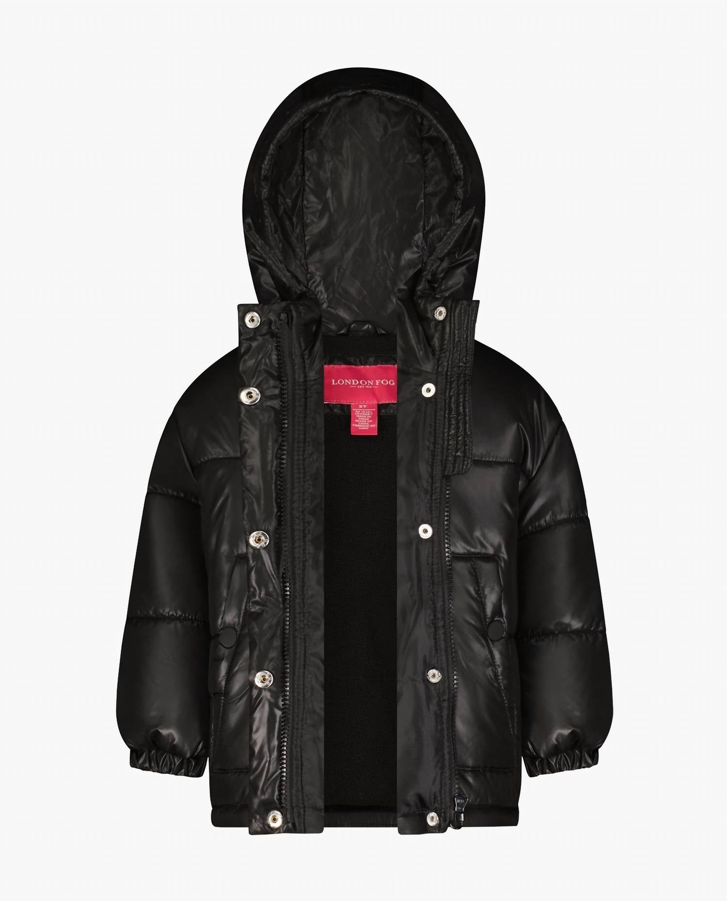 London Fog - Big Girls Zip-front Heavy Weight Puffer Jacket