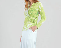 Clara Sunwoo - V-neck Draped Pleat Top