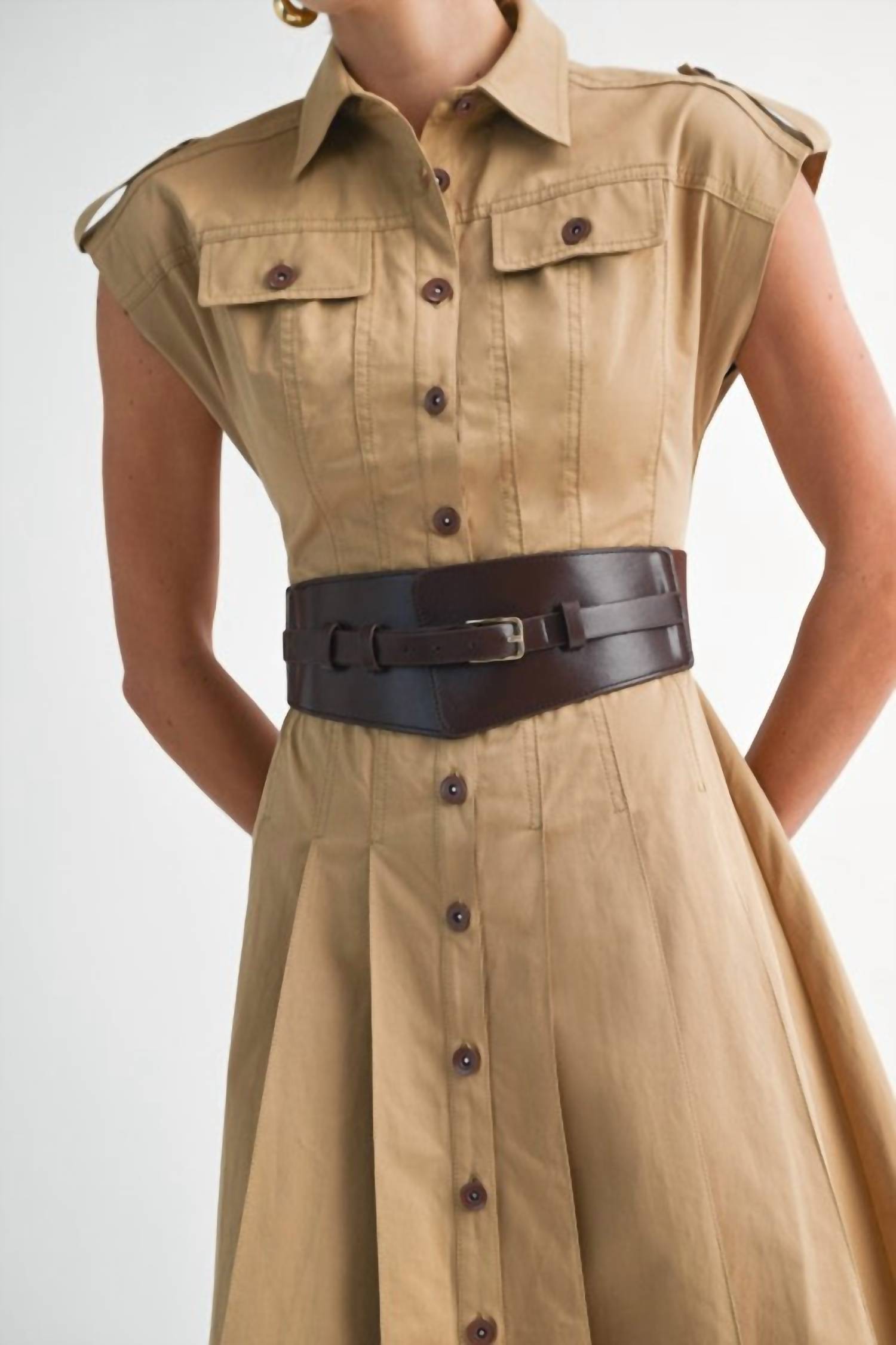 Eb Luxe - Georgia Down Shirt Dress
