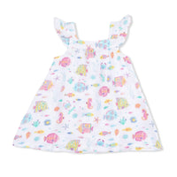Angel Dear - Girls Sunny Reef Fish Muslin Sundress