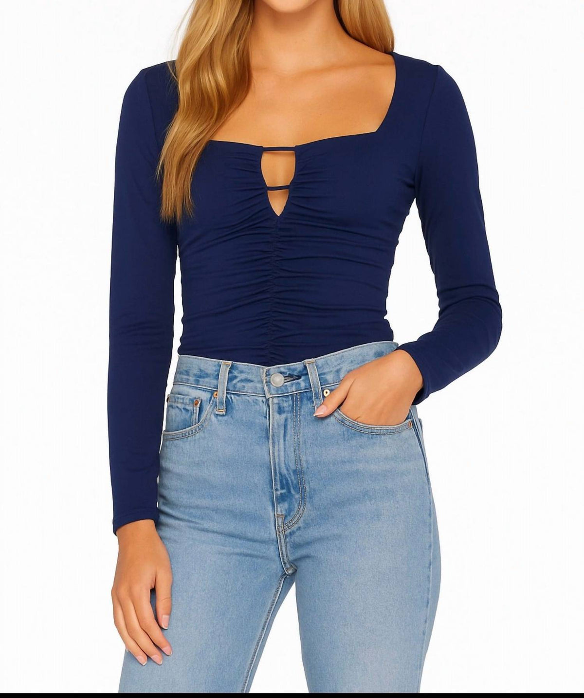 Susana Monaco - Cut Out Long Sleeve Top