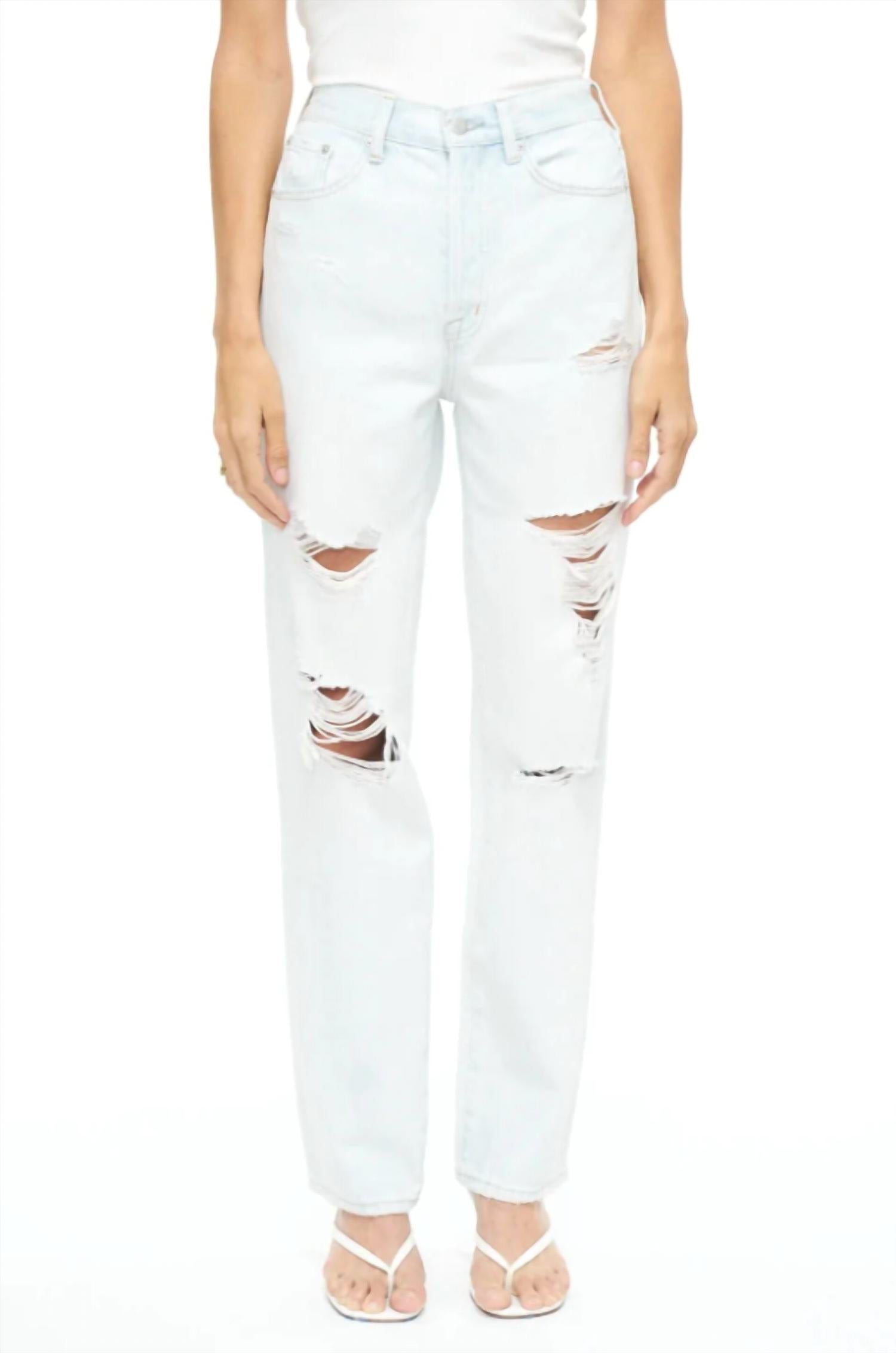 Cassie Super High Rise Straight Leg Denim