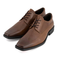 Ferrato Men's Flats Leather Shoes in brown - men's shoe - alternate view