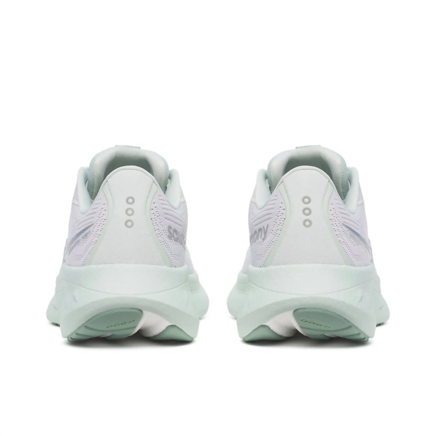 SAUCONY Women's Ride 18 Running Shoes in fog mist 1 - women's shoe - alternate view