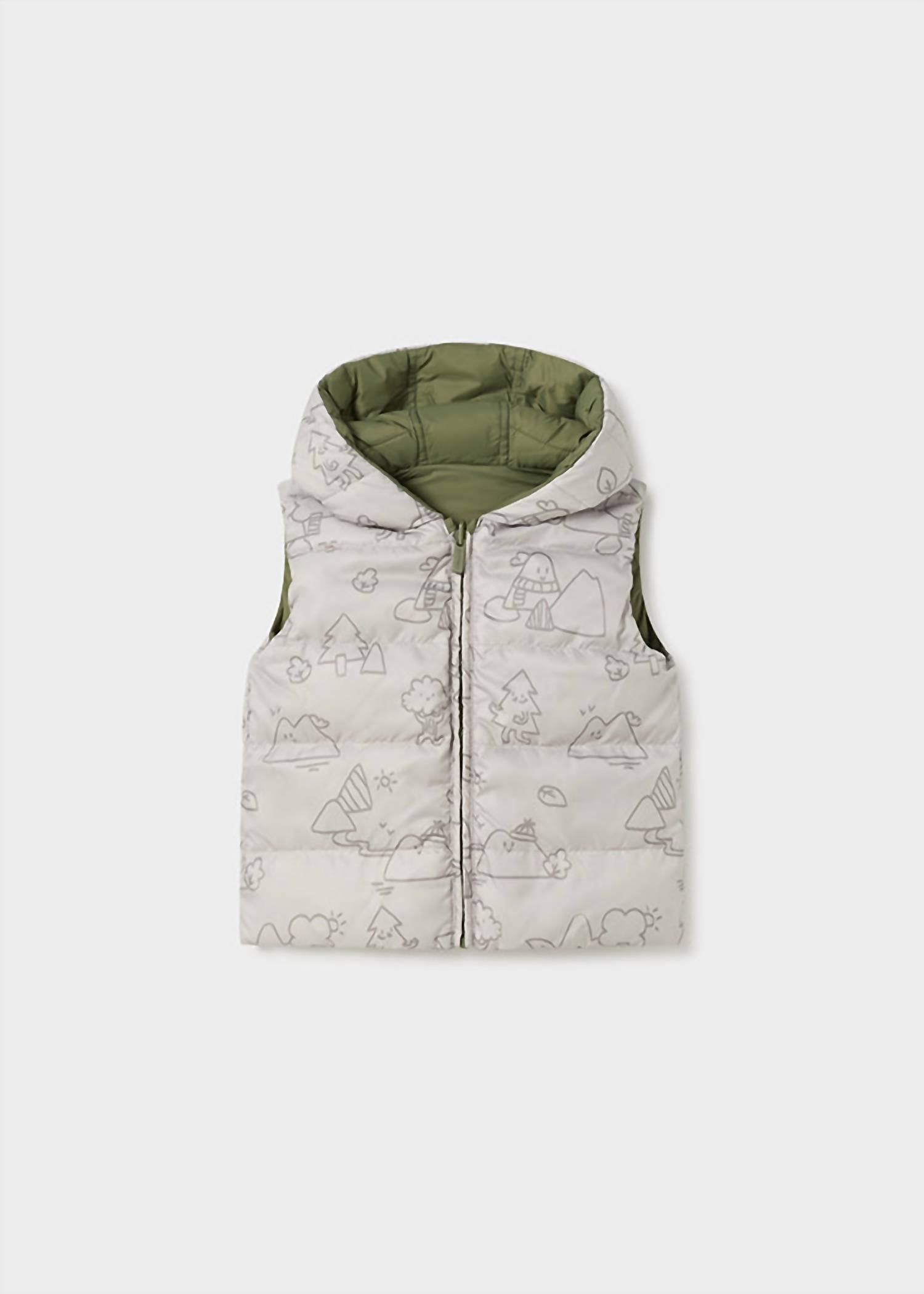 Mayoral - Kid's Reversible Hooded Puffer Vest