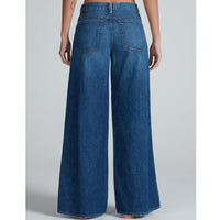 ASKK NY Atomic Wide Leg Featherweight Jeans in blue - women's jeans - view 4