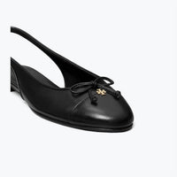 TORY BURCH Women's Cap Toe Slingback Ballet Flats in perfect black - women's flats - alternate view