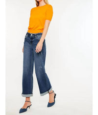 Kancan - Rosie High Rise Wide Leg Jeans
