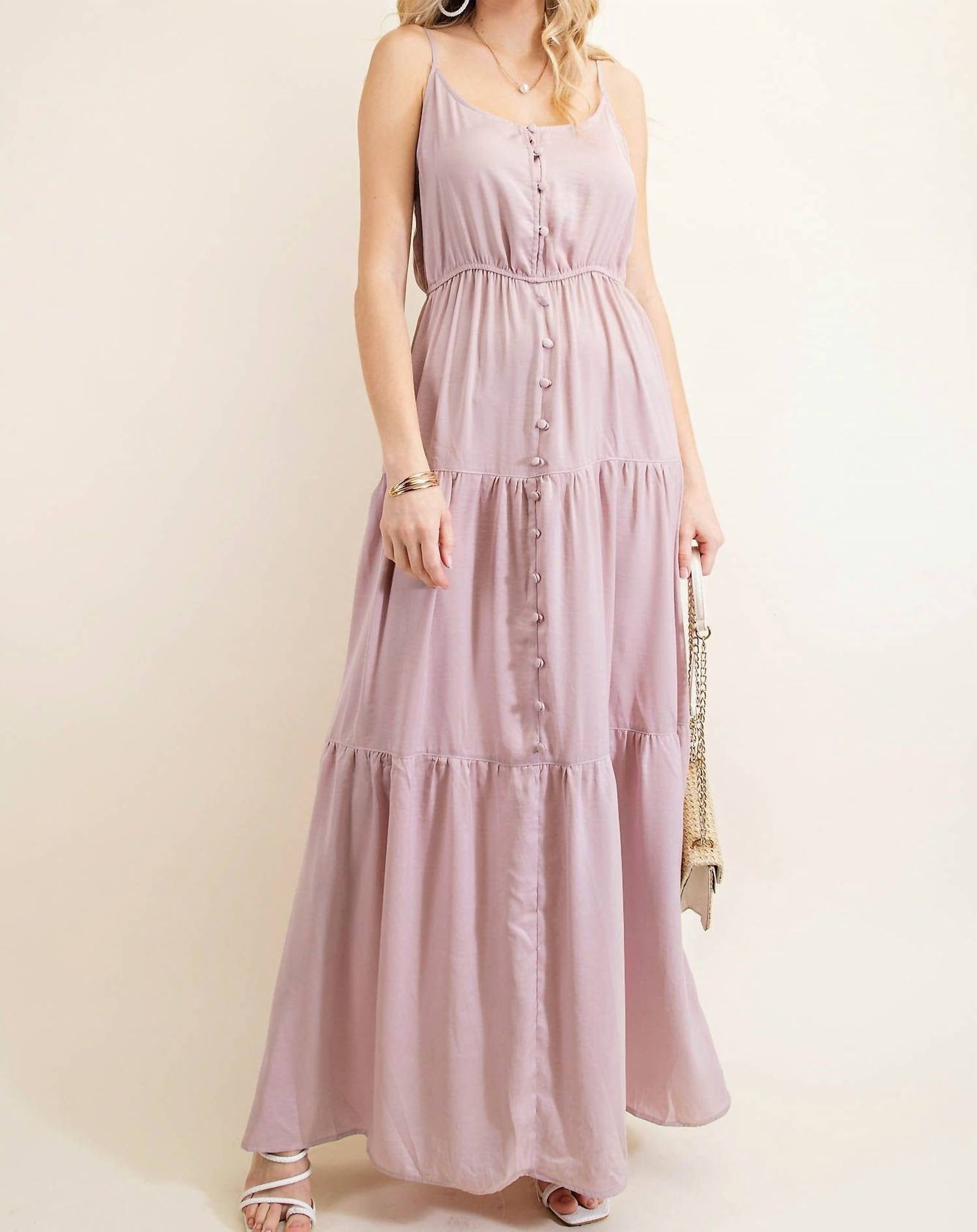 Kori - Button Down Tiered Dress