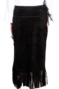 Scully - Long Suede Fringe Skirt