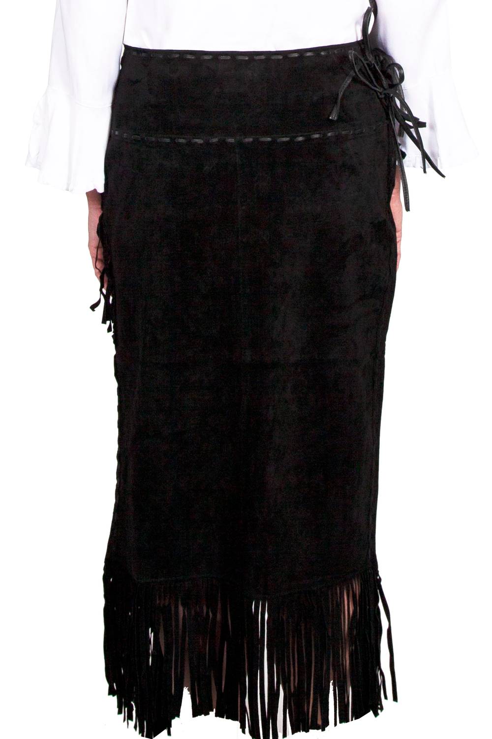 Scully - Long Suede Fringe Skirt