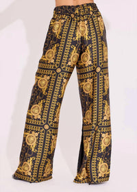 Alden Adair Penny Pant With Side Slit in donatello - women's pants - alternate view