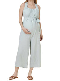 Liv Maternity - Crinkled Nursing Jumpsuit