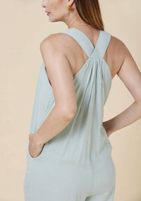 Liv Maternity - Crinkled Nursing Jumpsuit