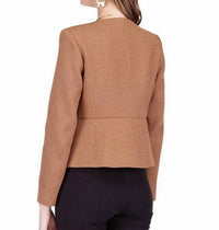 Jade Ken Cinch Waist Jacket in camel - women's jacket - alternate view