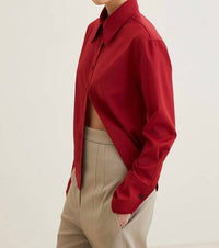 Hagahi - Classic Stitch Detail Virgin Wool Shirt