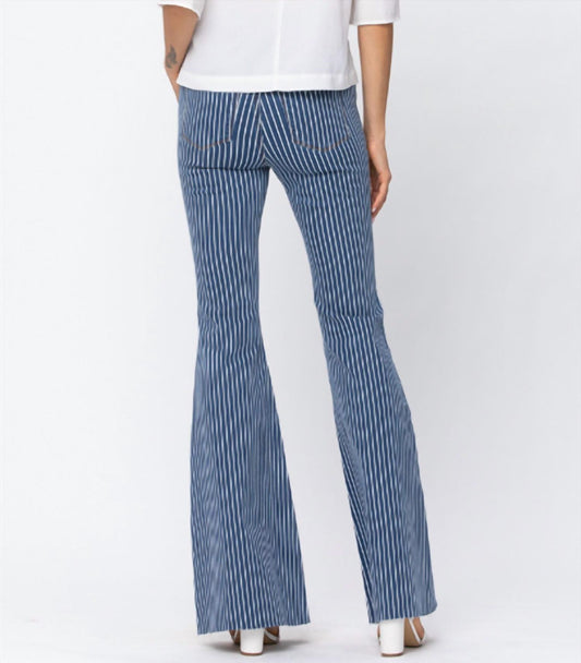 Judy Blue - High Waist Pin Stripe Super Flare Jeans