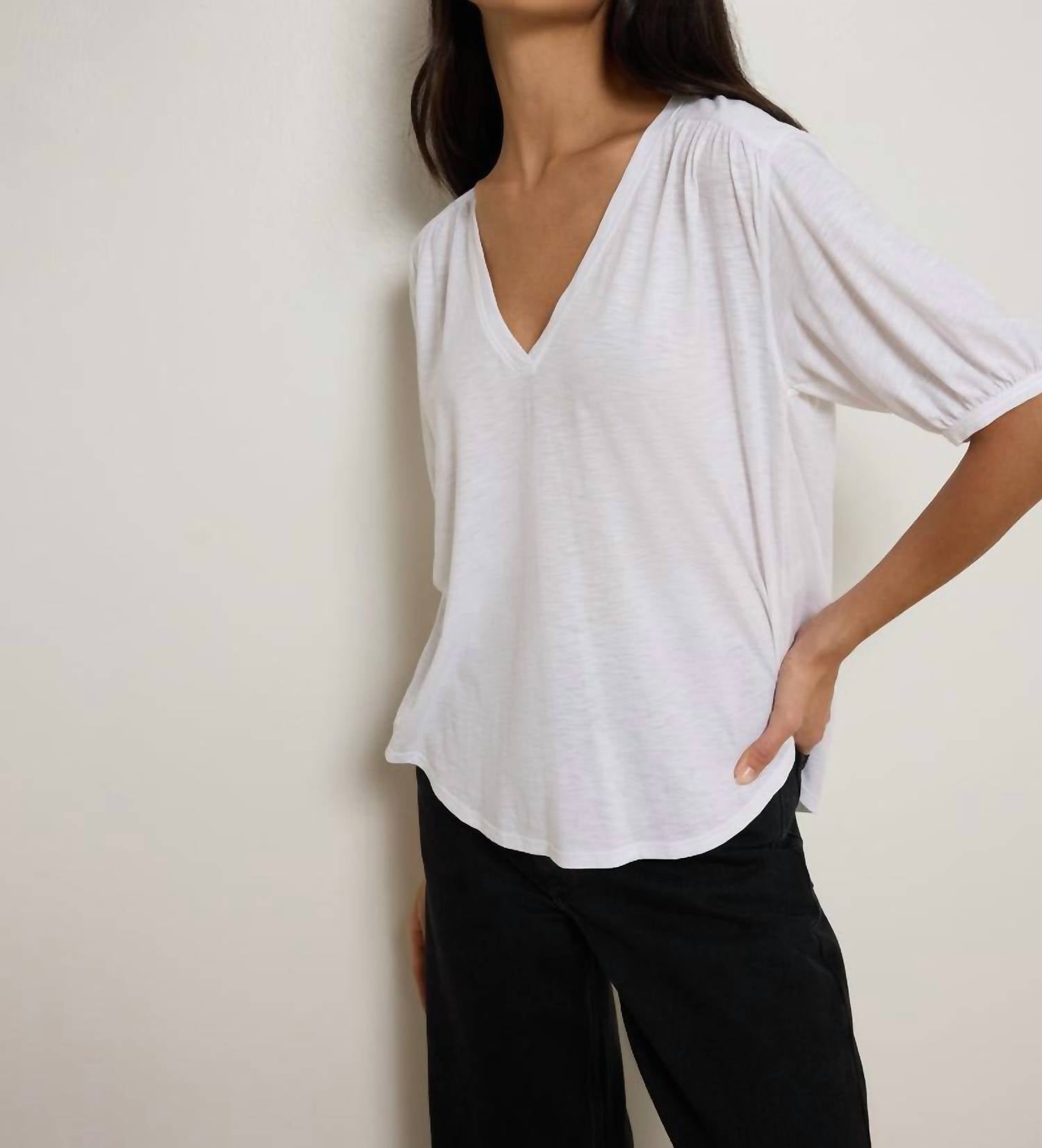 Nation Ltd - Edie Shirred Tee