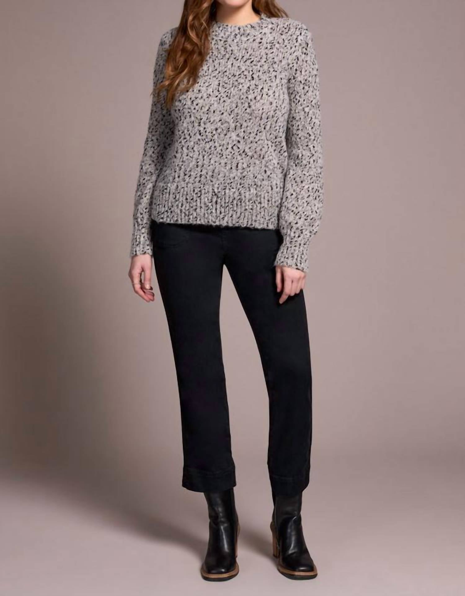 Tribal - Novelty Mix Long-sleeve Mock Neck Sweater