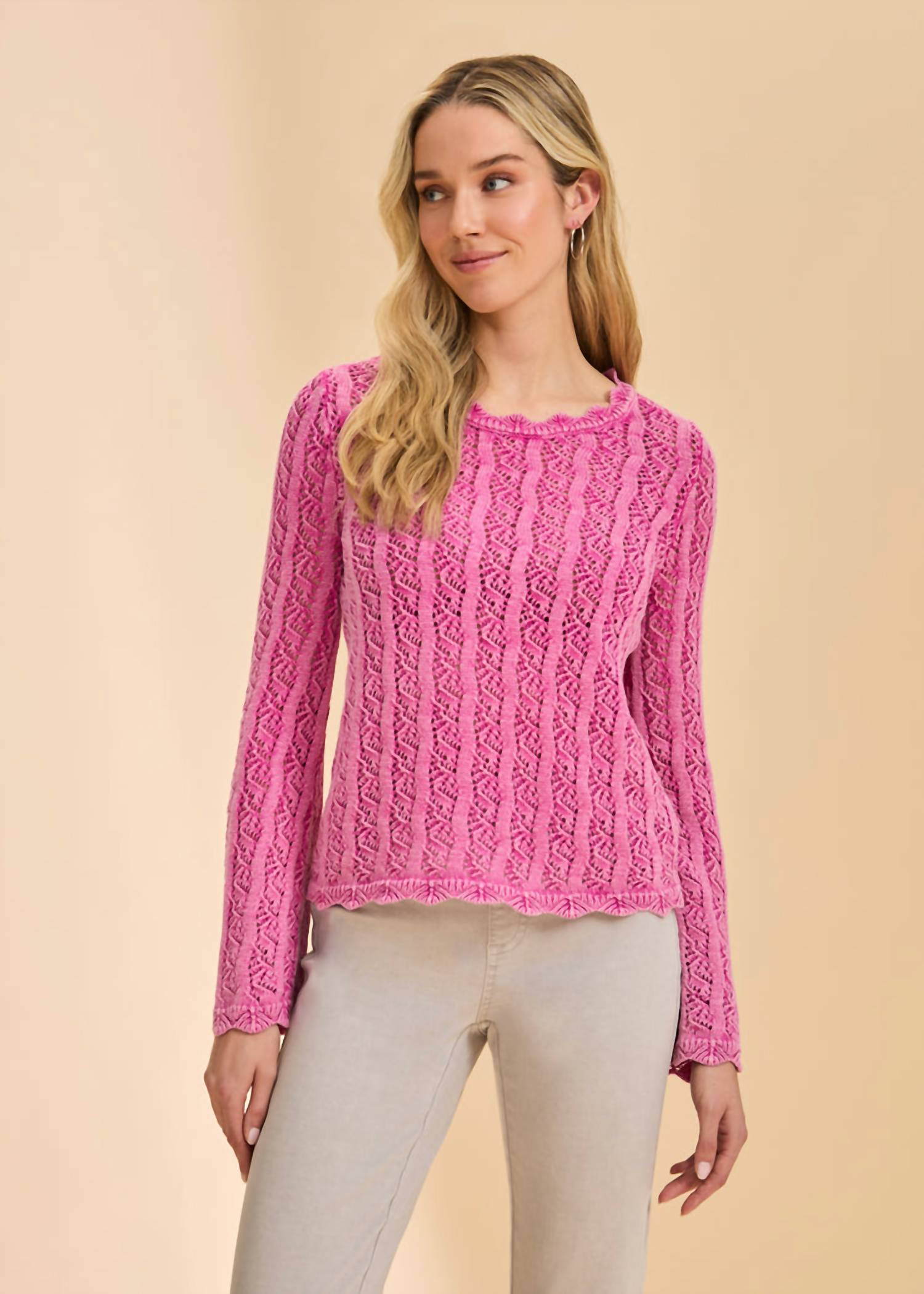 Fdj - Long Sleeve Garment Dye Sweater