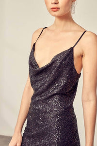 Mustard Seed - Sequin Crowl Neck Dress