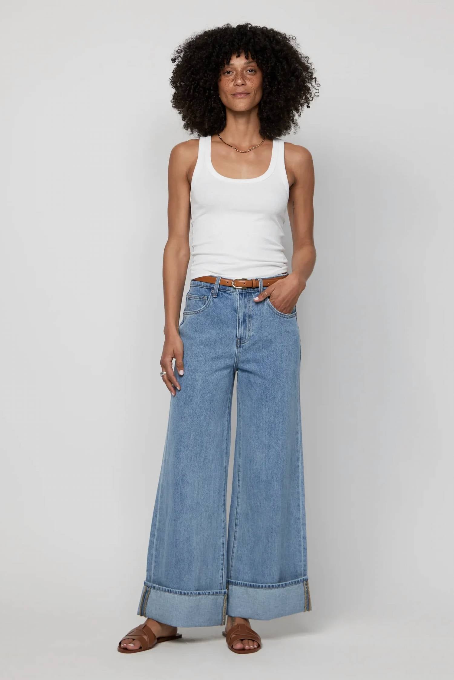 Hidden - Parker High-rise Wide Leg Jeans