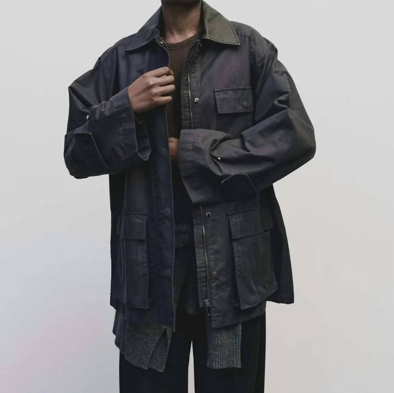 Mijeong Park - Contrast Collar Work Jacket