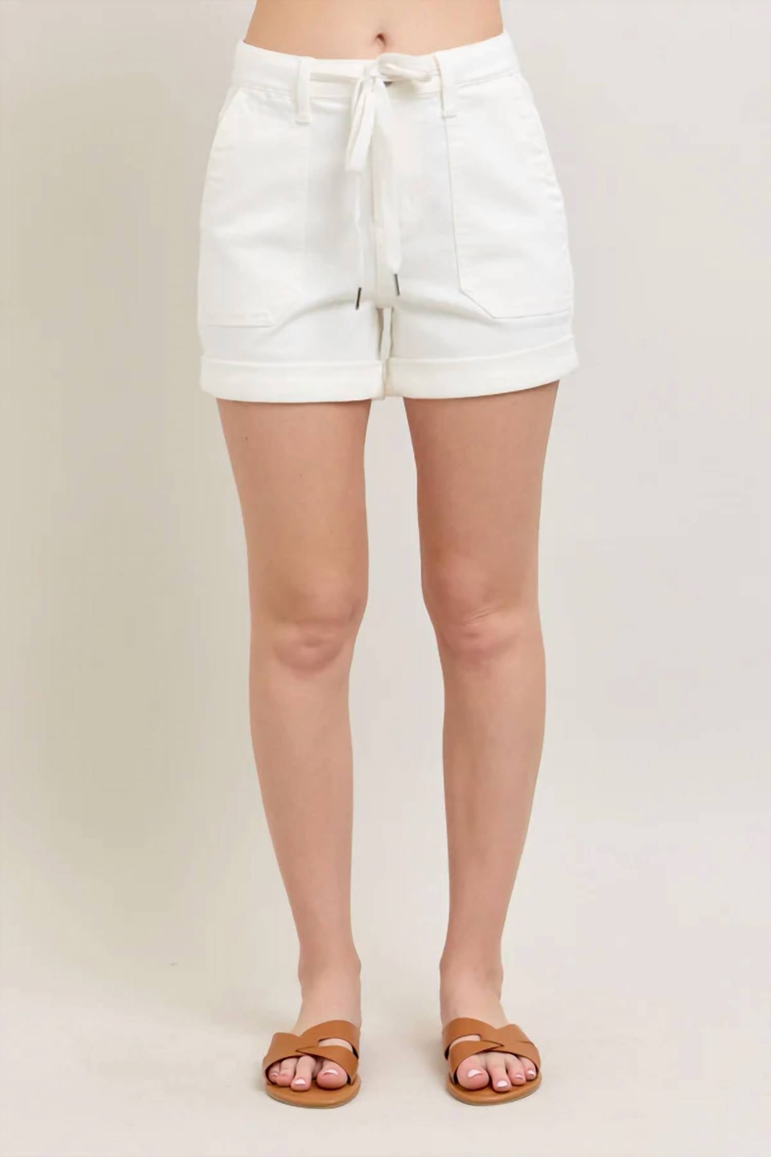 Judy Blue - High Waist Cuff Jogger Shorts