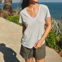 Sundry - Deep V-neck Top