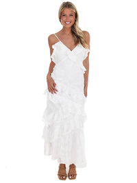 Storia - Love Me Tender Ruffle Midi Dress